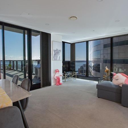 天空城景 海景 私人大阳台公寓 Auckland Exteriör bild